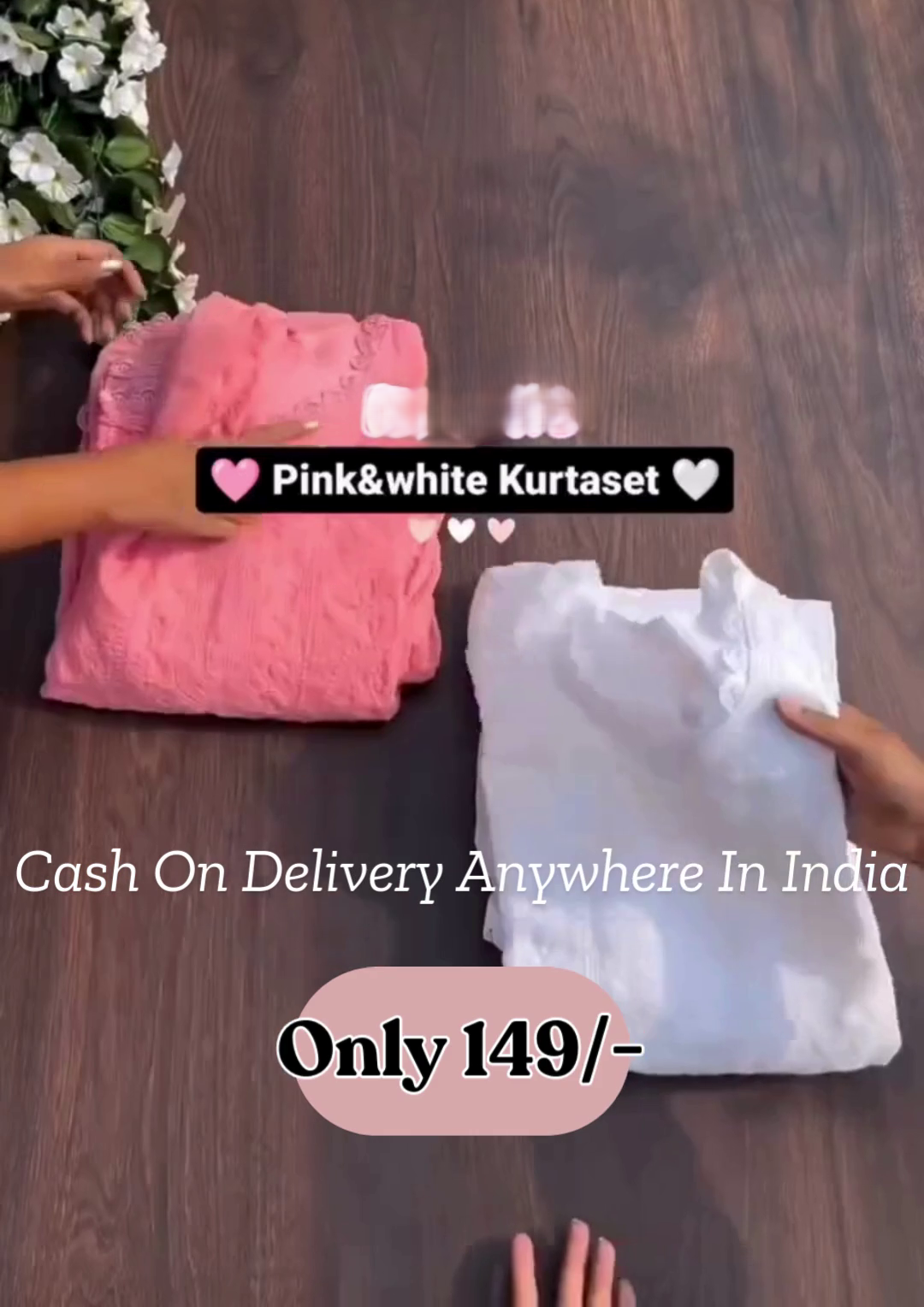 Chikankari Set Kurta,Pant With Dupatta