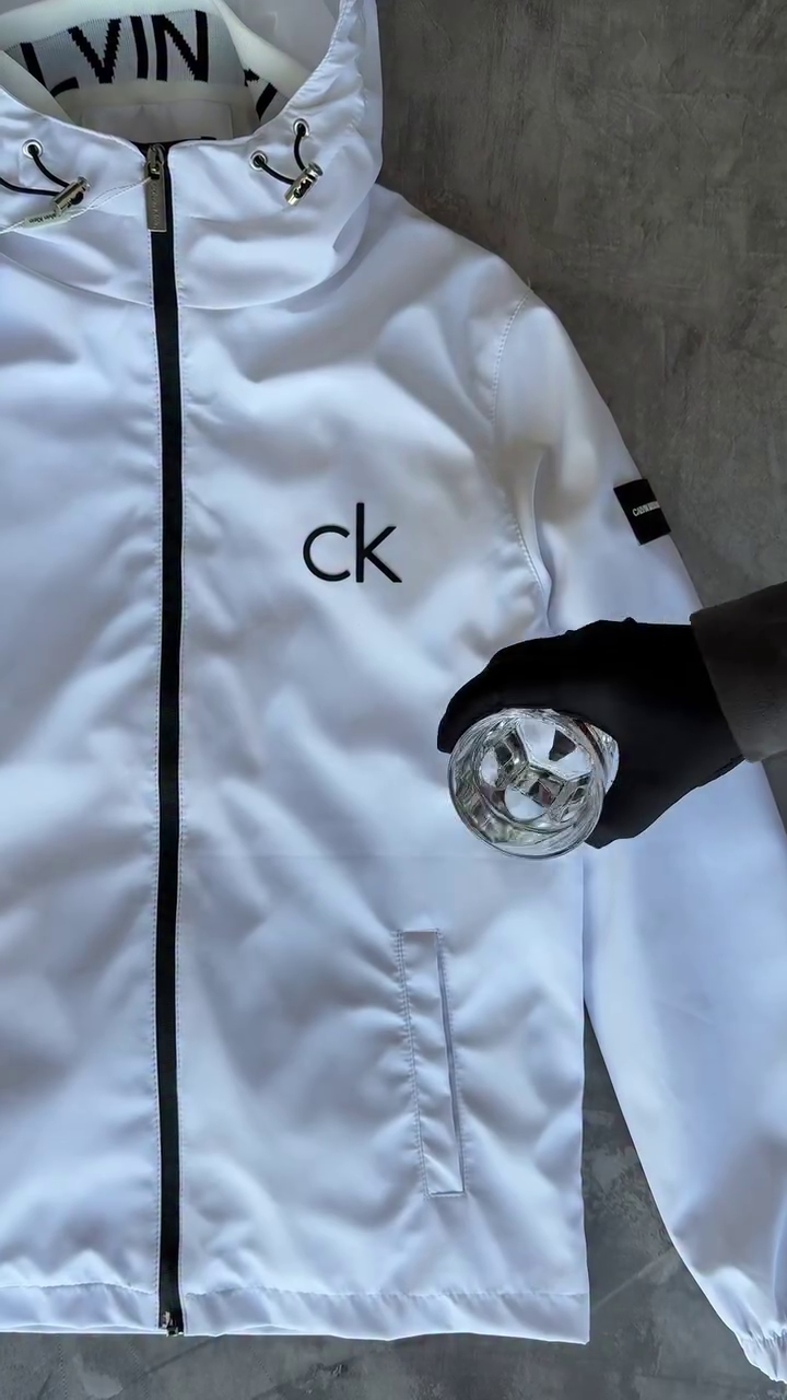 Lightweight Windbreaker Jacket For Men In White - Image 2