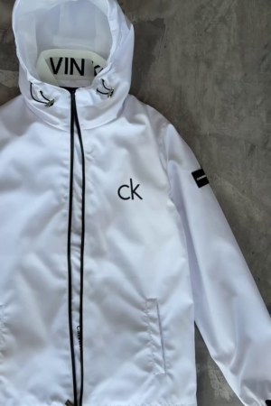 Lightweight Windbreaker Jacket For Men In White