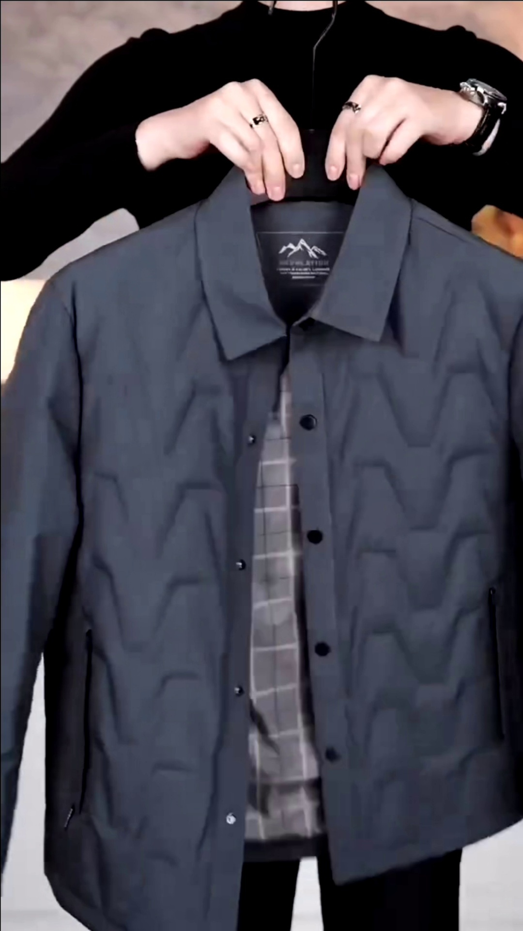 Men Fleece Jacket - Grey - Image 3