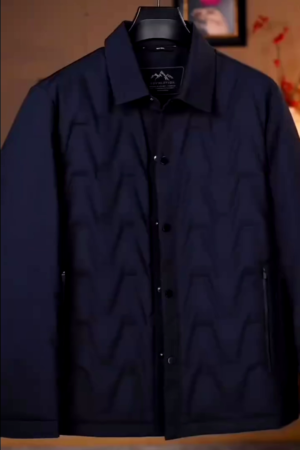 Men Fleece Jacket - Navy Blue