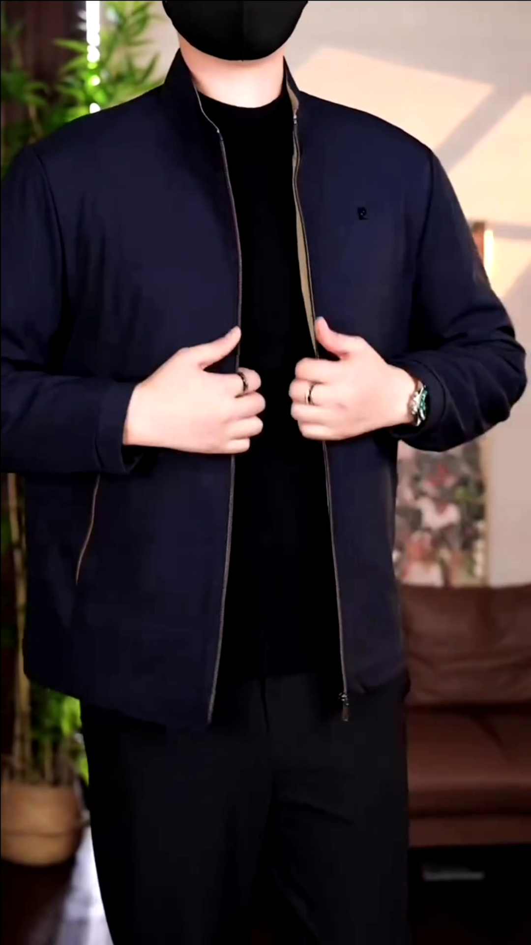 Men Classic LQJ Jacket Navu Blue - Image 2