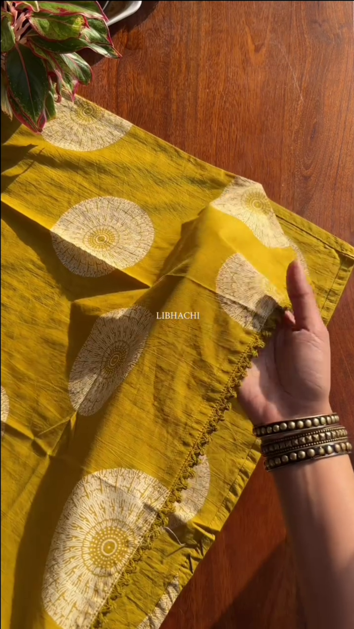 Premium Cotton Suit Set - Yellow - Image 4