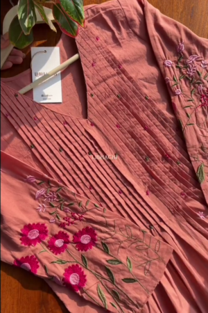 Mal Cotton A Line Kurta Pant Set