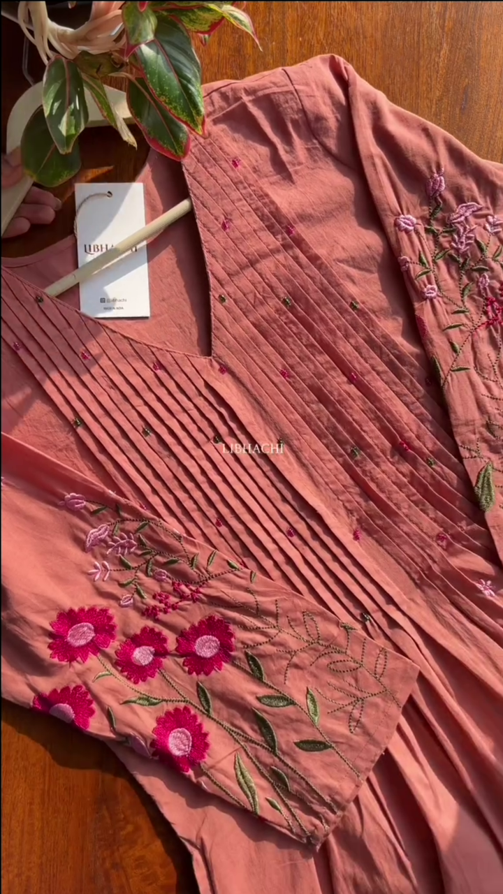 Mal Cotton A Line Kurta Pant Set