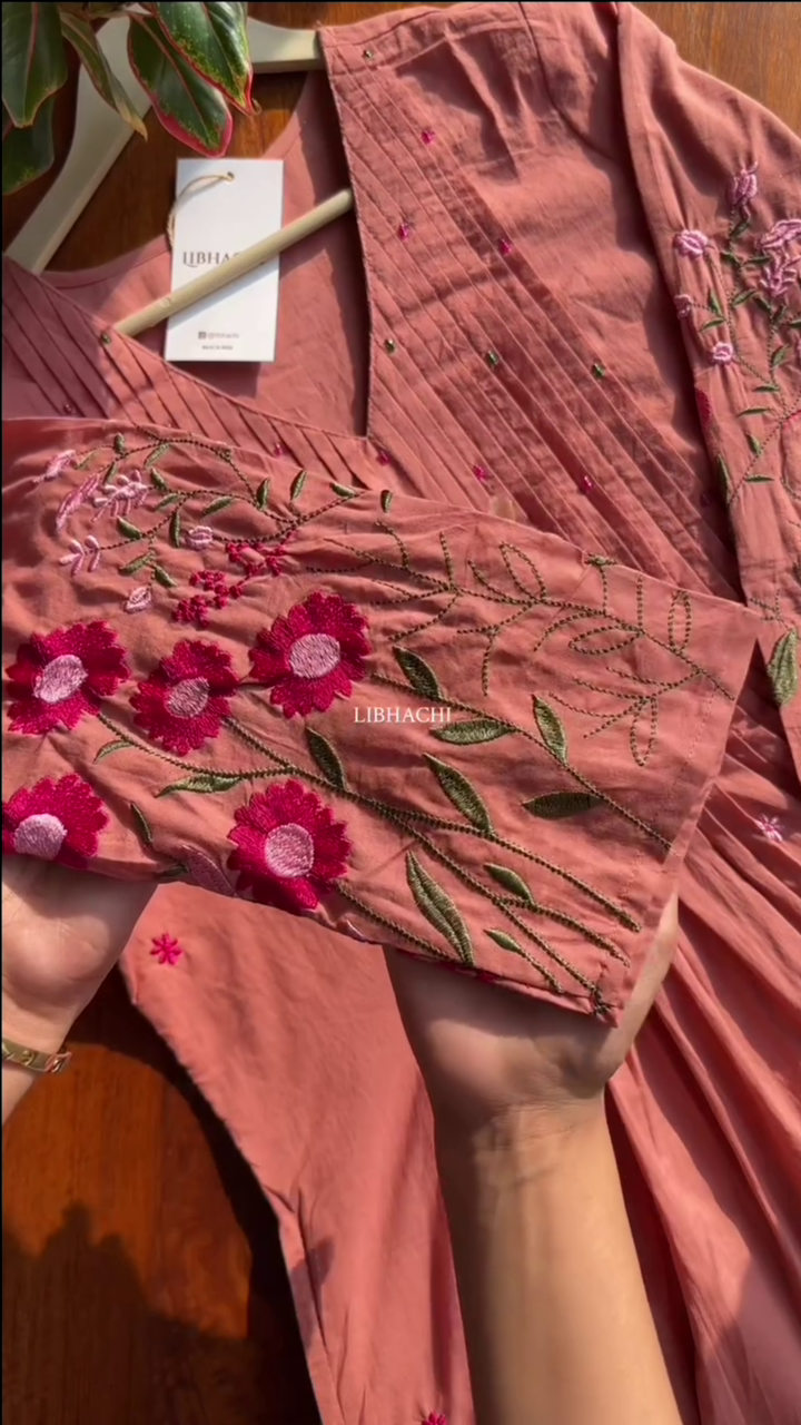 Mal Cotton A Line Kurta Pant Set - Image 2