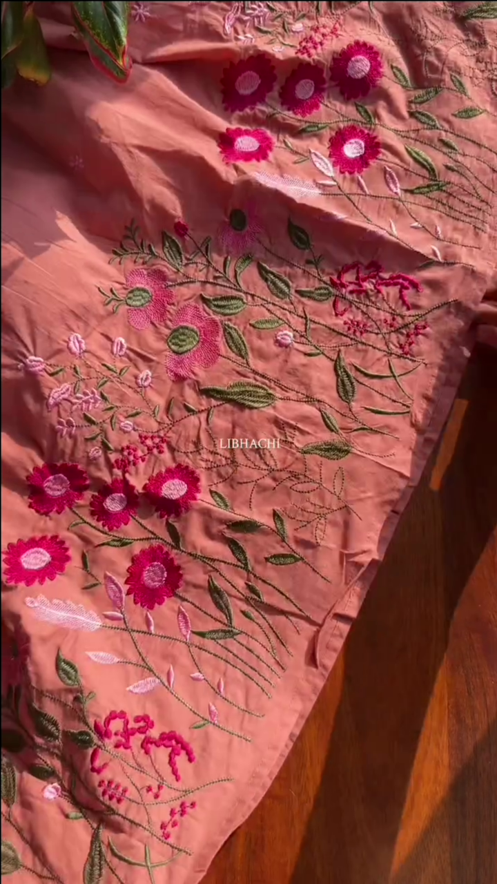 Mal Cotton A Line Kurta Pant Set - Image 5