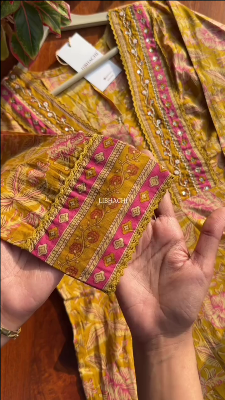 Yellow Kurta Suit Sets for Women - Image 2