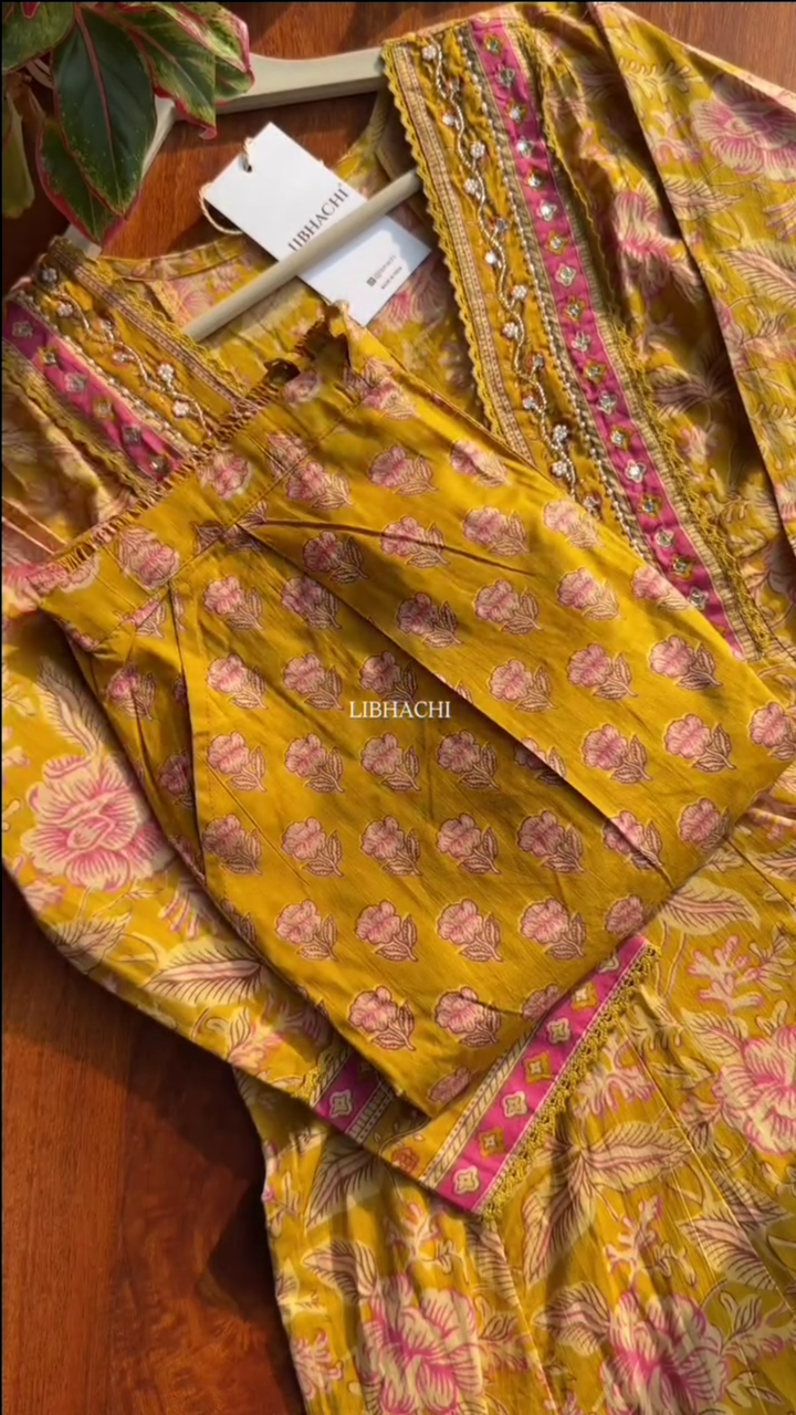 Yellow Kurta Suit Sets for Women - Image 3
