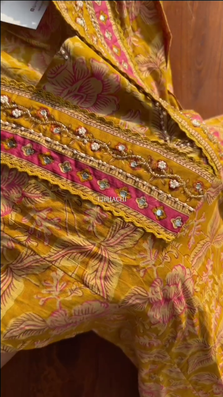 Yellow Kurta Suit Sets for Women - Image 5