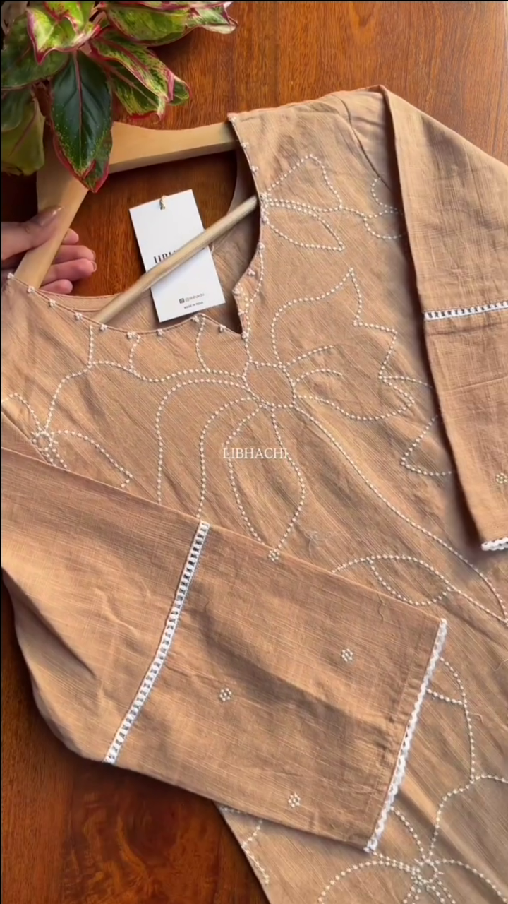 Cotton Suit Set - Yellow