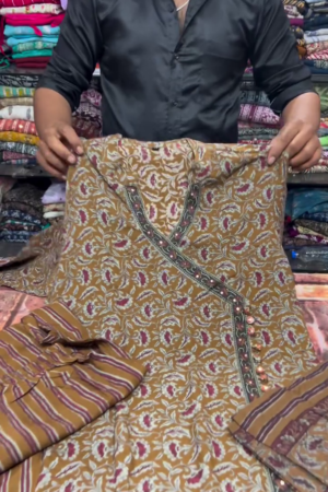 Brown Floral Printed Co-Ord Set