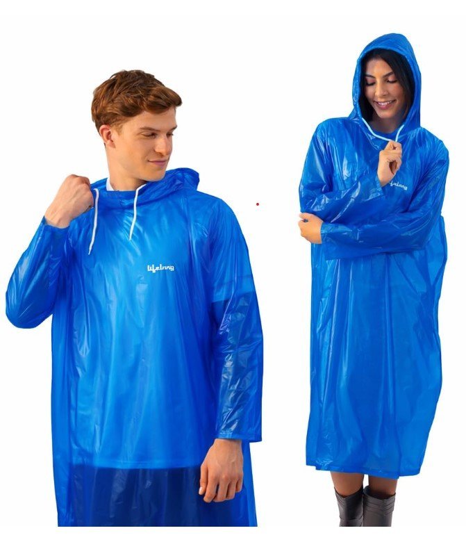 Waterproof Hooded Poncho Raincoat