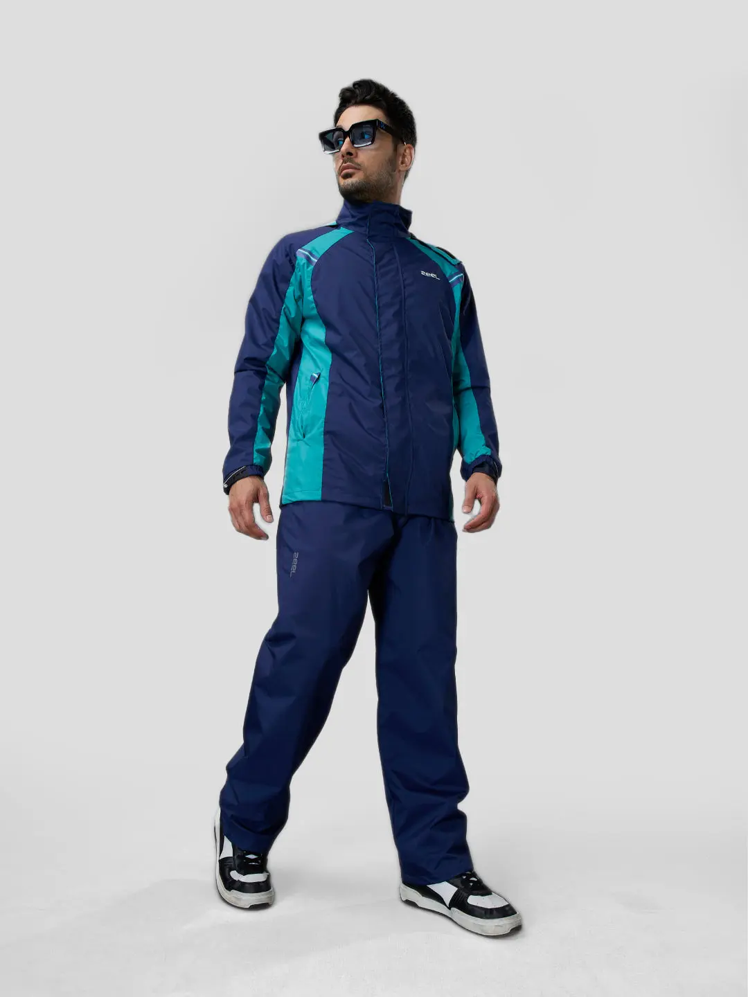 GO HIKE BLUE & GREEN RAINSUIT - Image 2