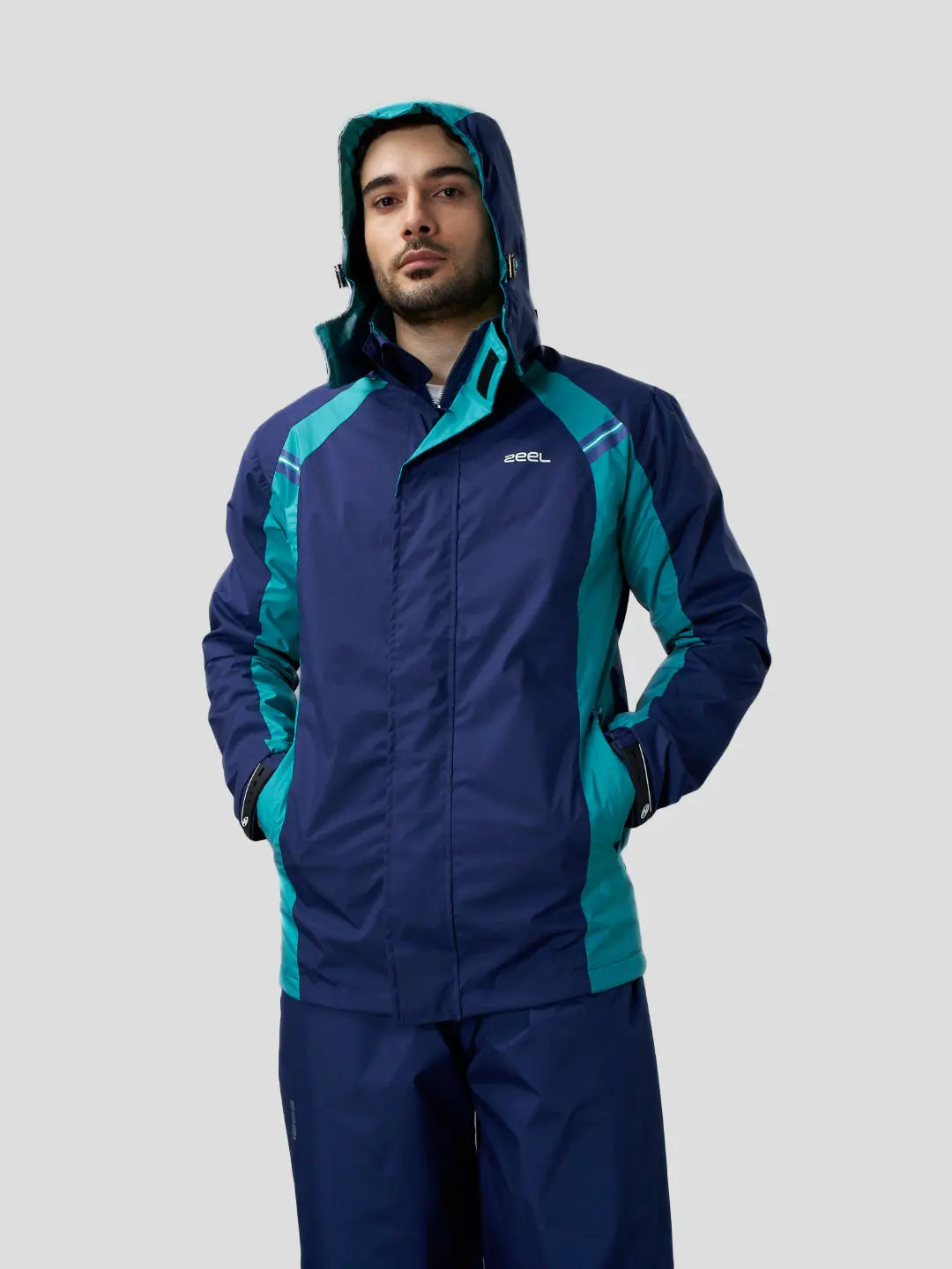 GO HIKE BLUE & GREEN RAINSUIT - Image 4