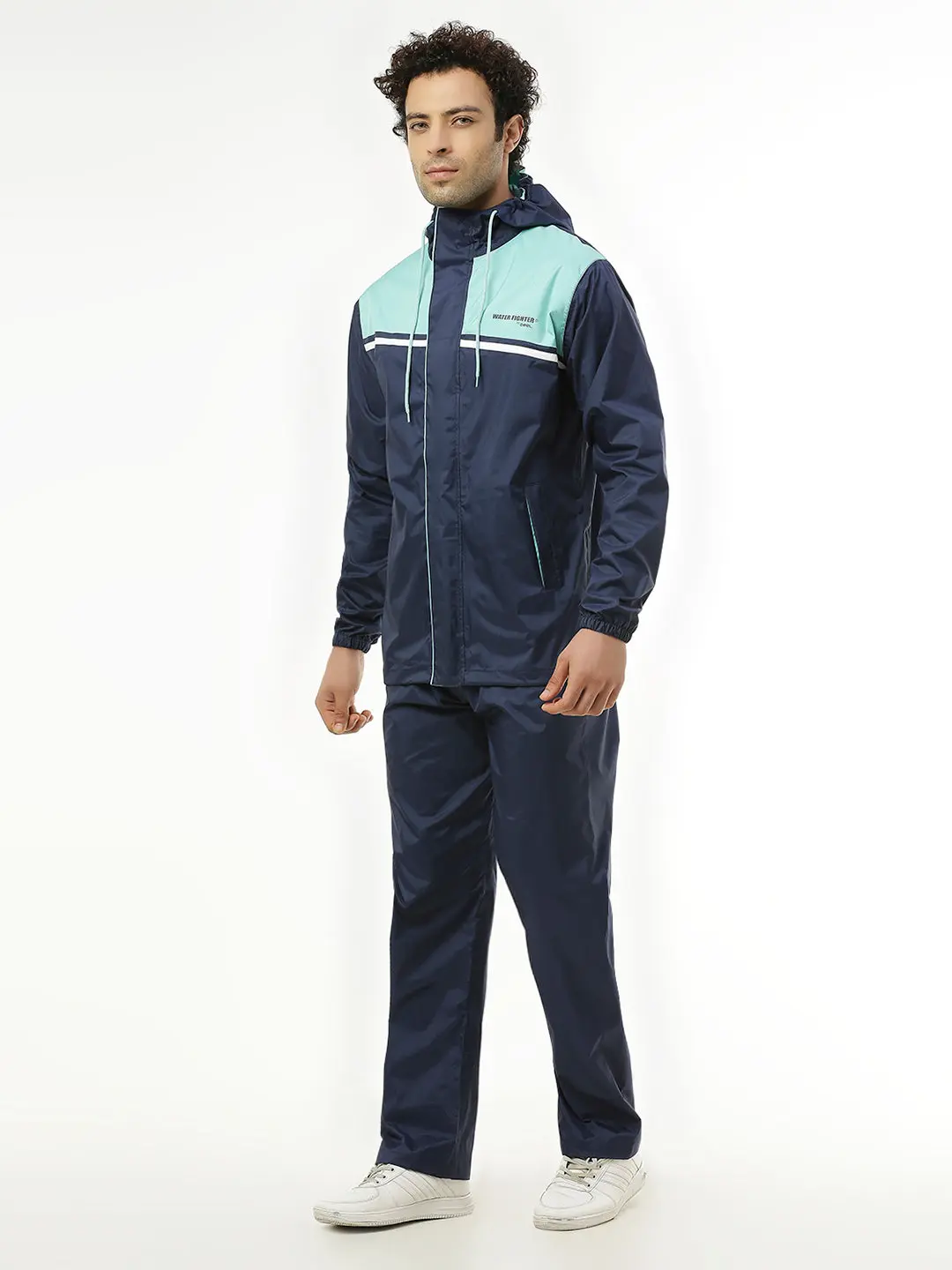 Active Sport Navy & Green Rainwear - Image 3