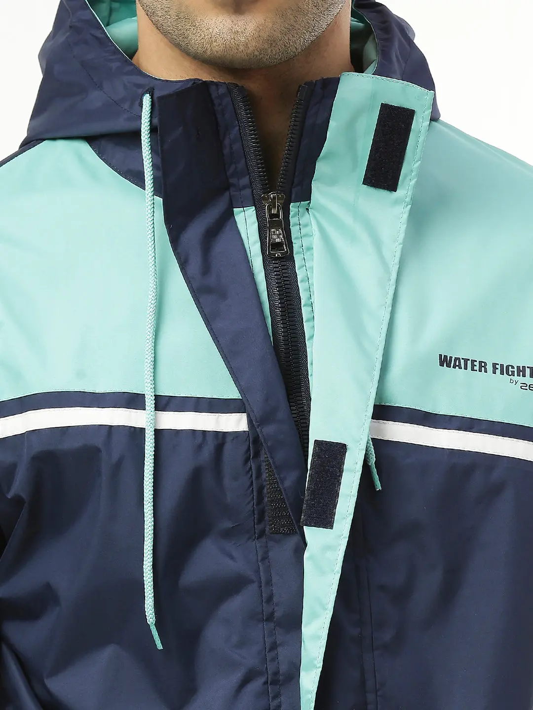 Active Sport Navy & Green Rainwear - Image 5