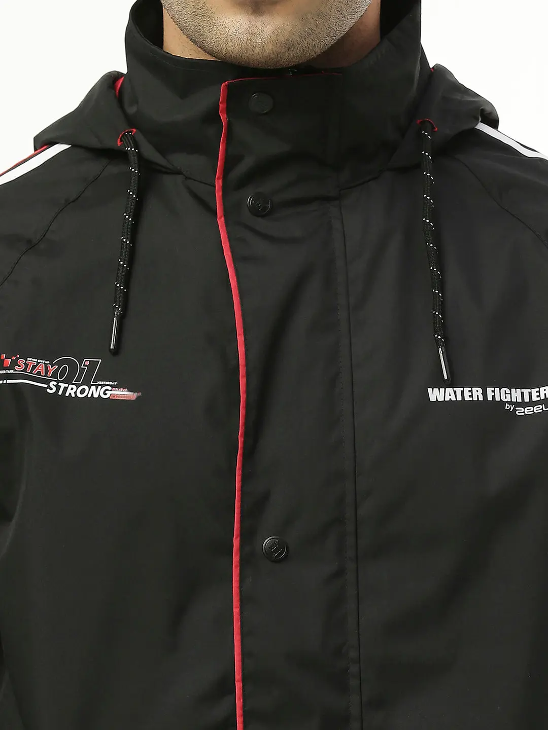 Midnight Black & Red Rainwear Set - Image 6