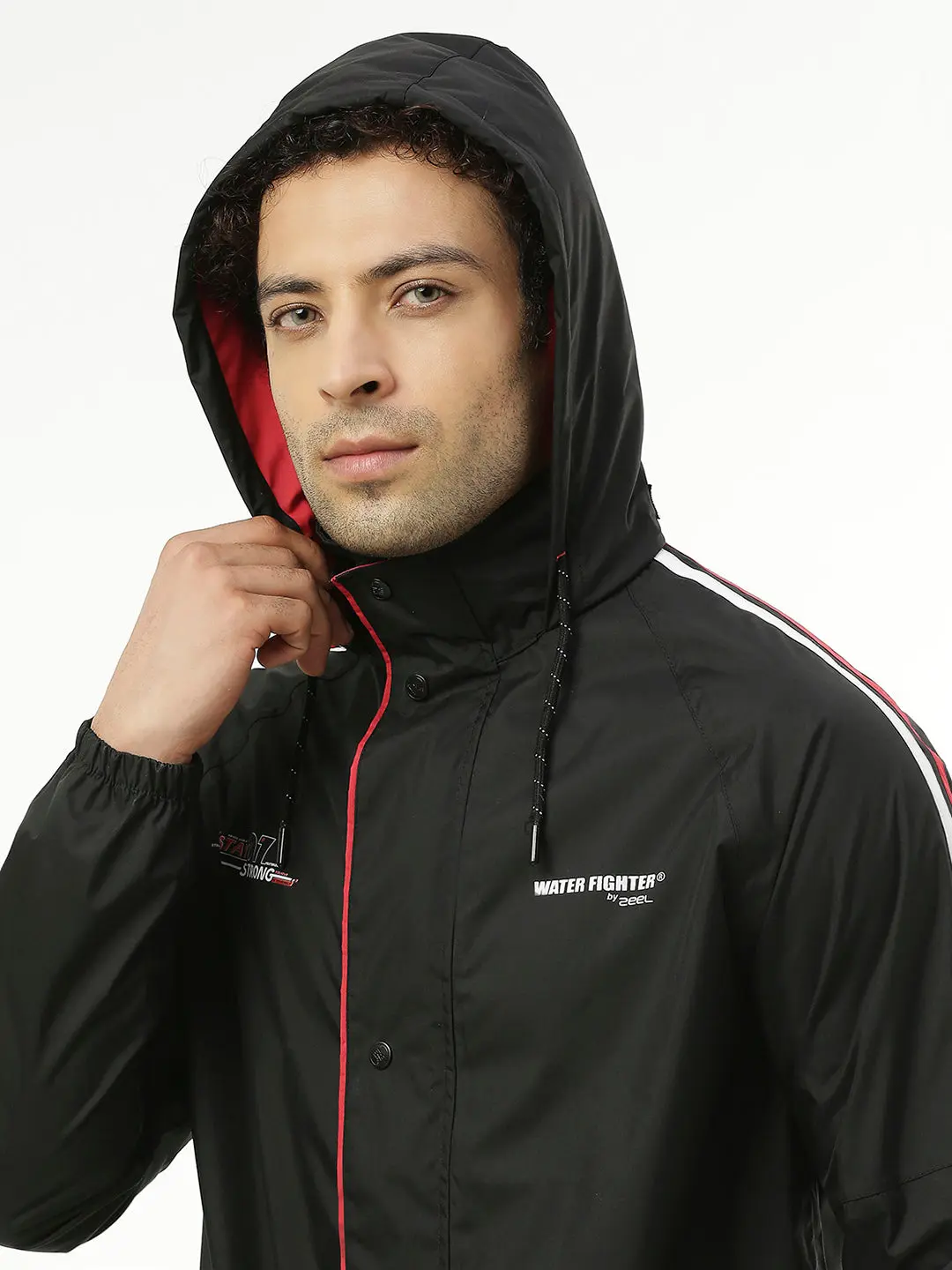 Midnight Black & Red Rainwear Set - Image 7