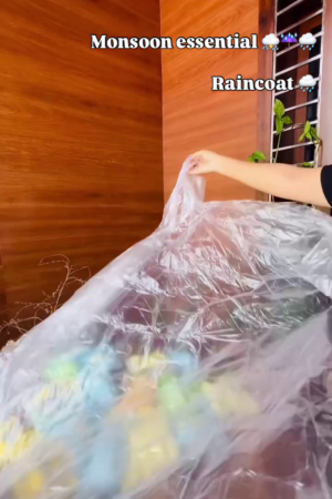 Disposable Transparent Raincoat