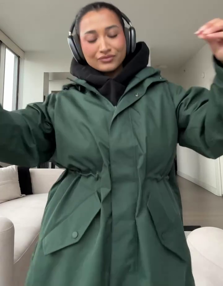 Long Waterproof Hooded Raincoat - Image 2