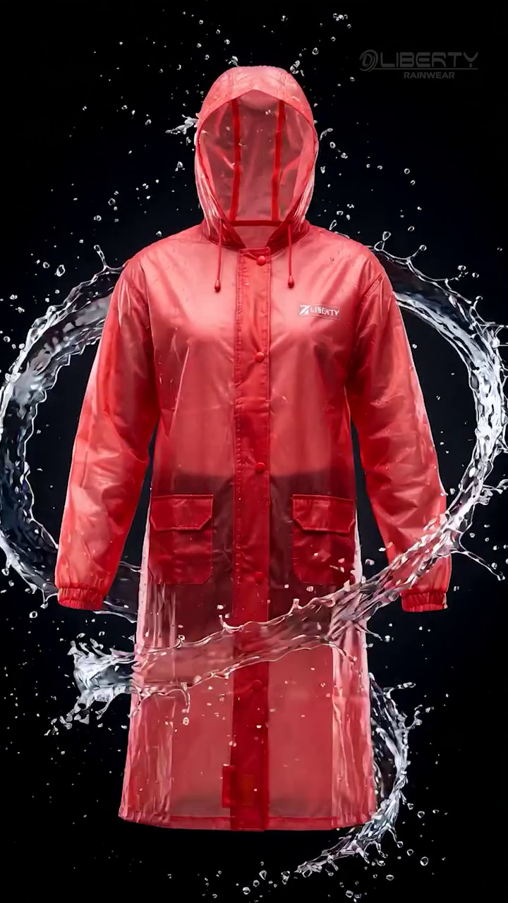 Transparent Waterproof Raincoat - Image 3