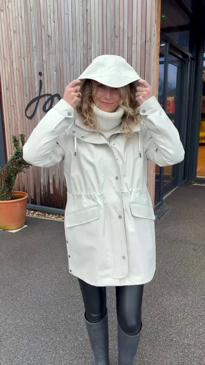 Women's Waterproof Long Raincoat - Image 3