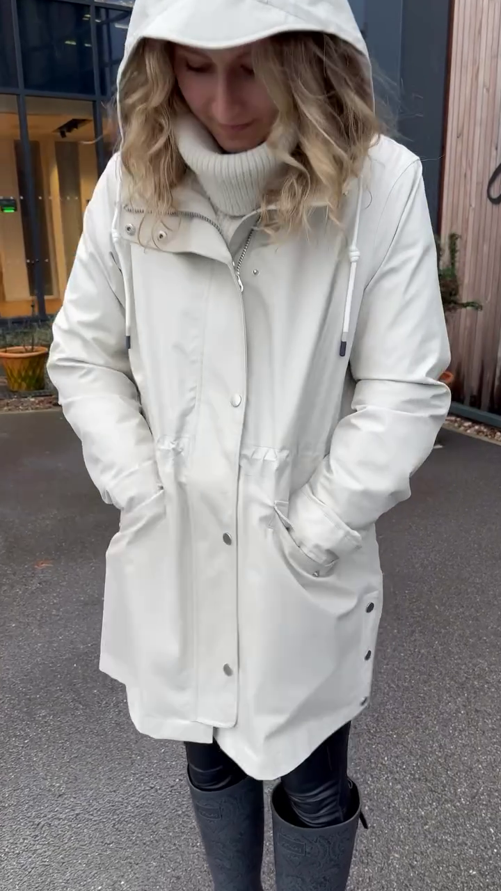 Women's Waterproof Long Raincoat
