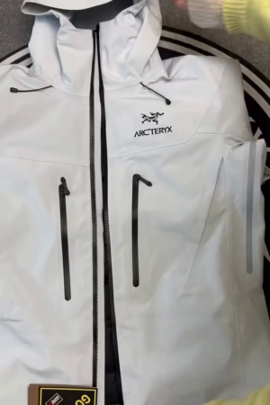 Ice Grey Waterproof Hooded Performance Shell Jacket
