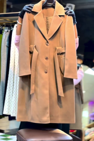 Women's Winter Camel Long Coat