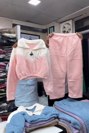 Pink Winter Fleece Co-ord Set
