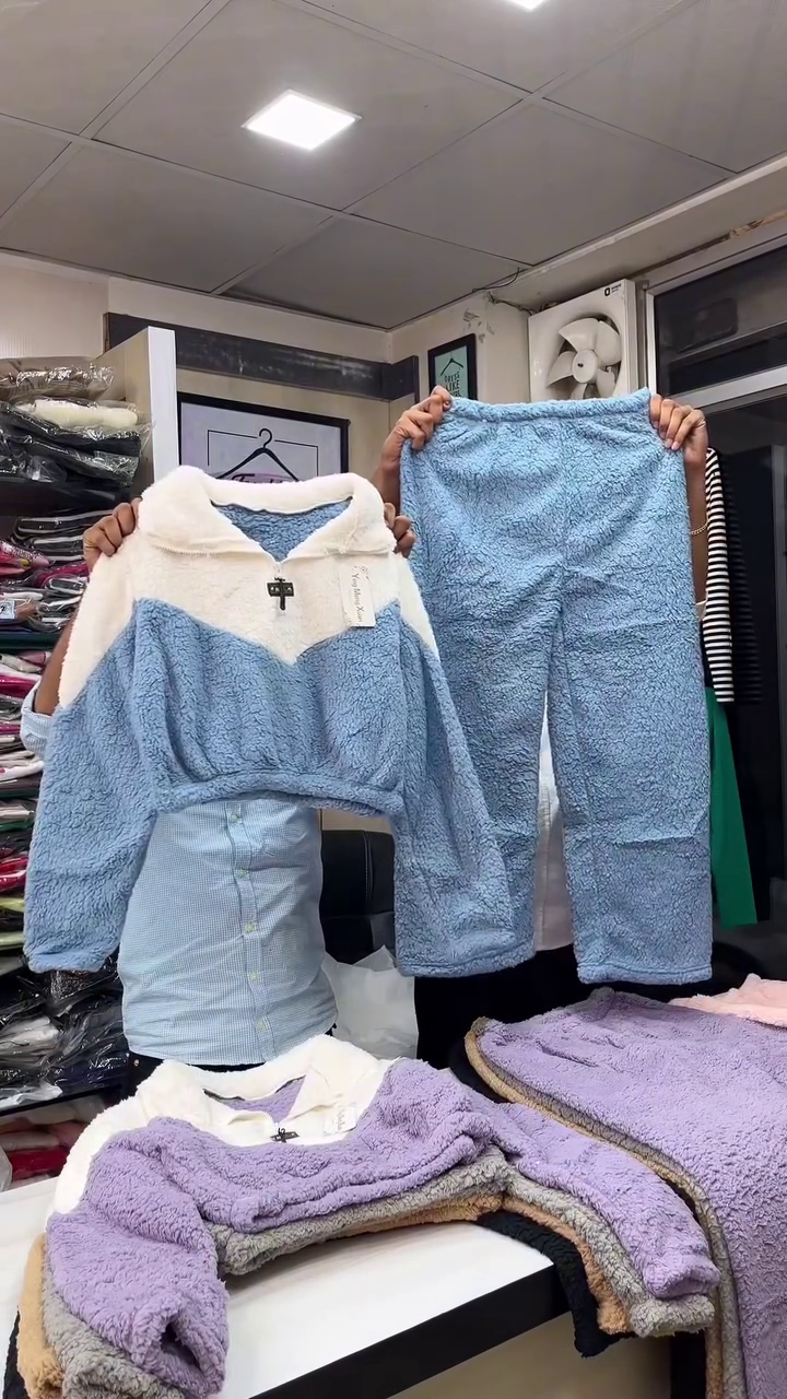 Pink Winter Fleece Co-ord Set - Image 2