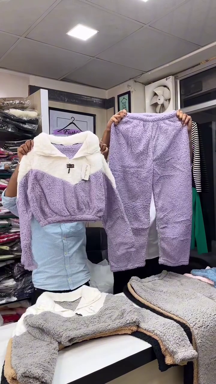 Pink Winter Fleece Co-ord Set - Image 3