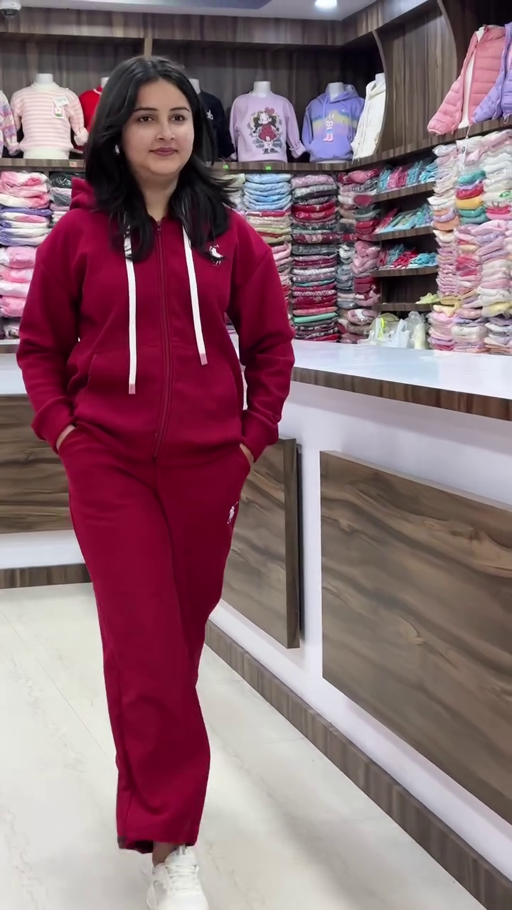 Mauve Purple Winter Tracksuit Set - Image 4